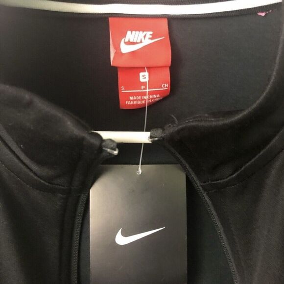 Nike Sportswear  Full Zip Track Jacket Size Small Men Black Pink Unisex New - Picture 3 of 6